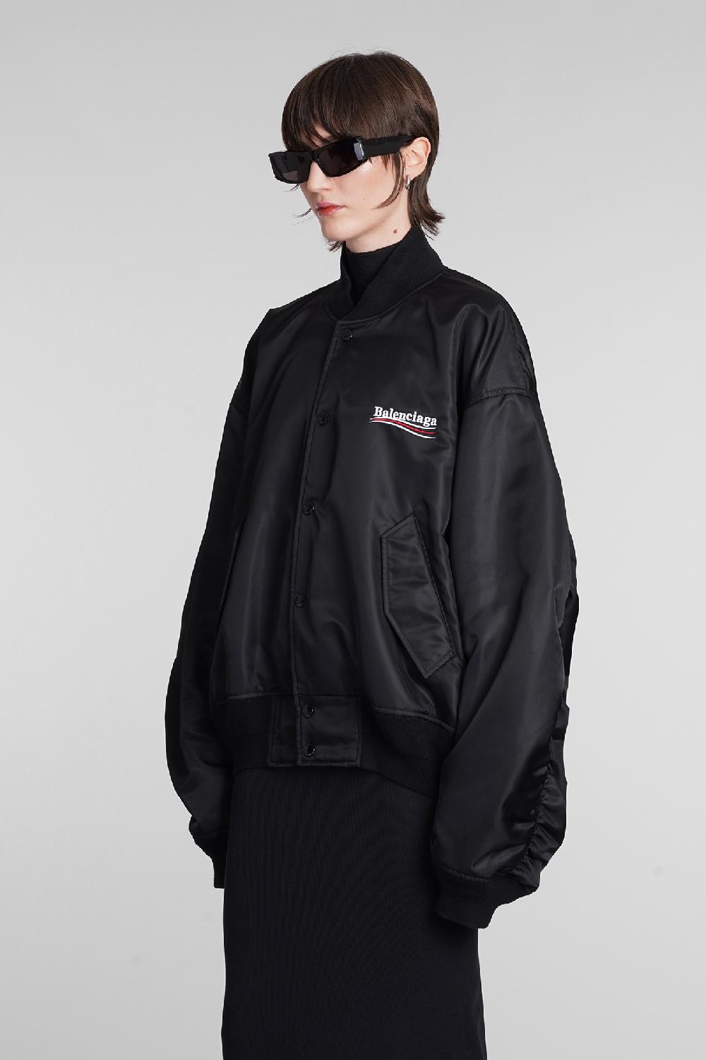 Deliberti Balenciaga Bomber in poliammide nera cod. 398345 - Deliberti The Luxury Shopping Vendita Economica
