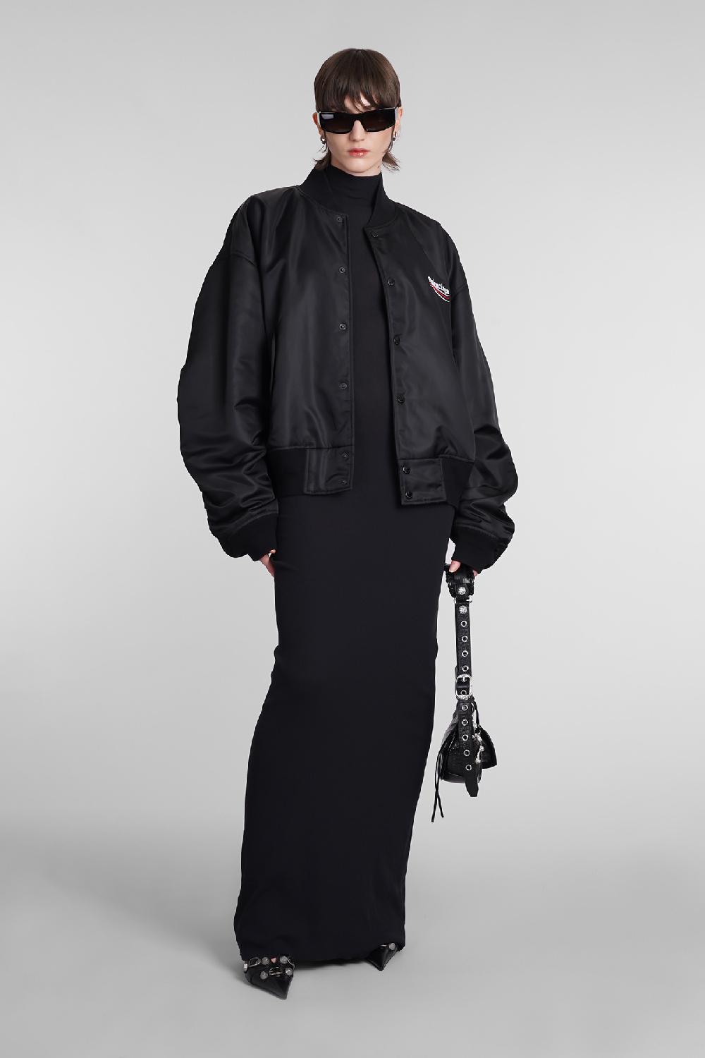 Deliberti Balenciaga Abito in poliammide nera cod. 398344 - Deliberti The Luxury Shopping Saldi Di Fabbrica