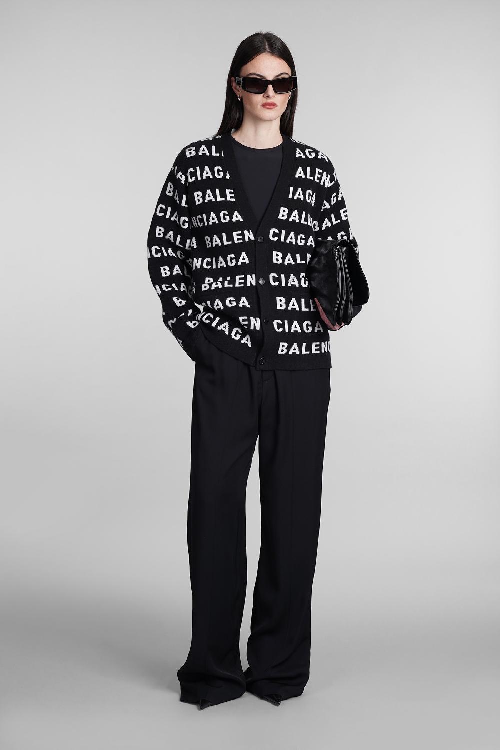 Deliberti Balenciaga Cardigan in lana nera cod. 393403 - Deliberti The Luxury Shopping Vendite Flash