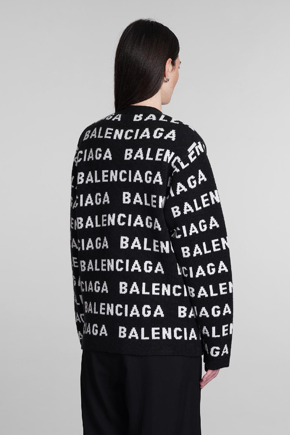 Deliberti Balenciaga Cardigan in lana nera cod. 393403 - Deliberti The Luxury Shopping Vendite Flash