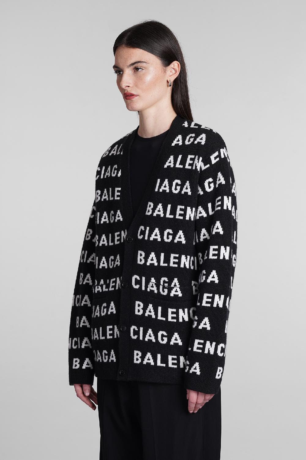 Deliberti Balenciaga Cardigan in lana nera cod. 393403 - Deliberti The Luxury Shopping Vendite Flash