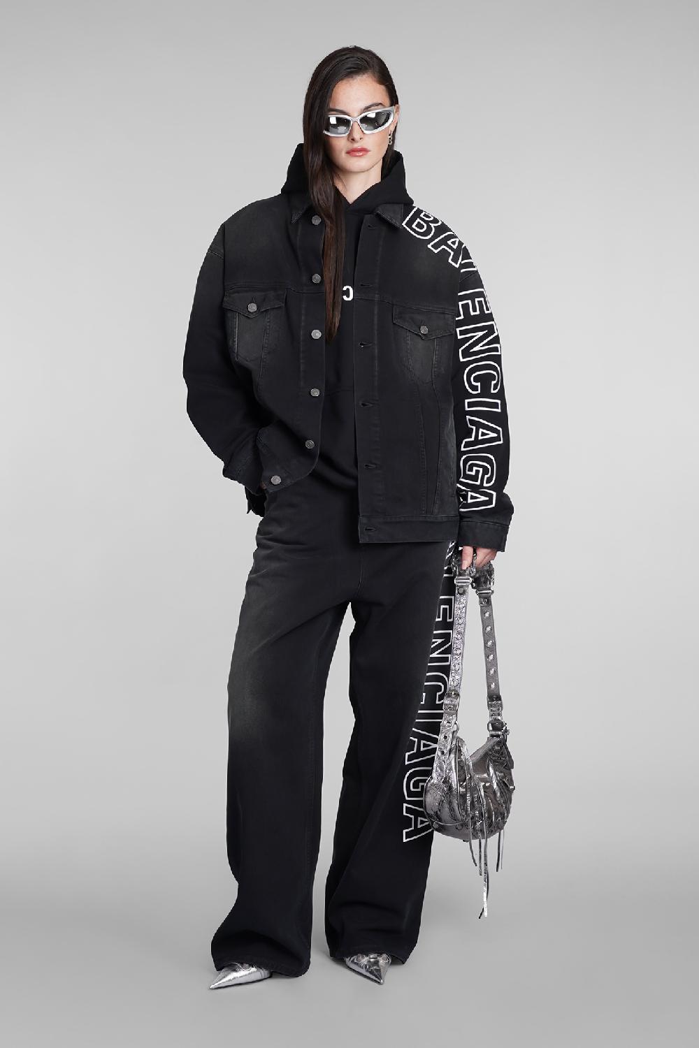 Deliberti Balenciaga Giacche denim in cotone nero cod. 390878 - Deliberti The Luxury Shopping Nuova