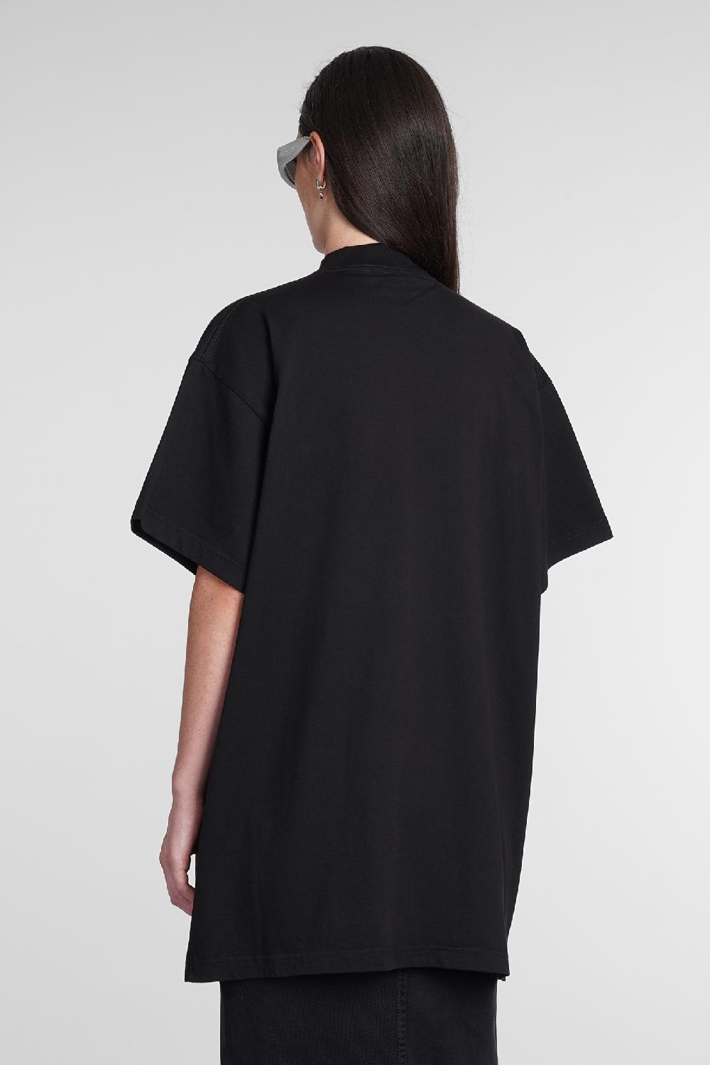 Deliberti Balenciaga T-shirt in cotone nero cod. 386203 - Deliberti The Luxury Shopping Moda