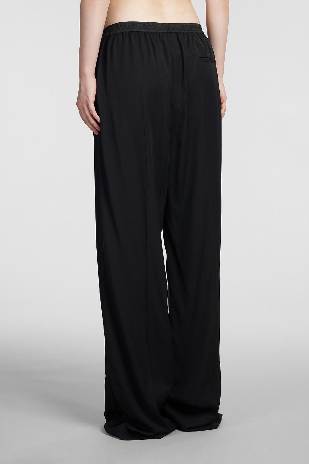 Deliberti Balenciaga Pantalone in viscosa nera cod. 383719 - Deliberti The Luxury Shopping Spedizione gratuita
