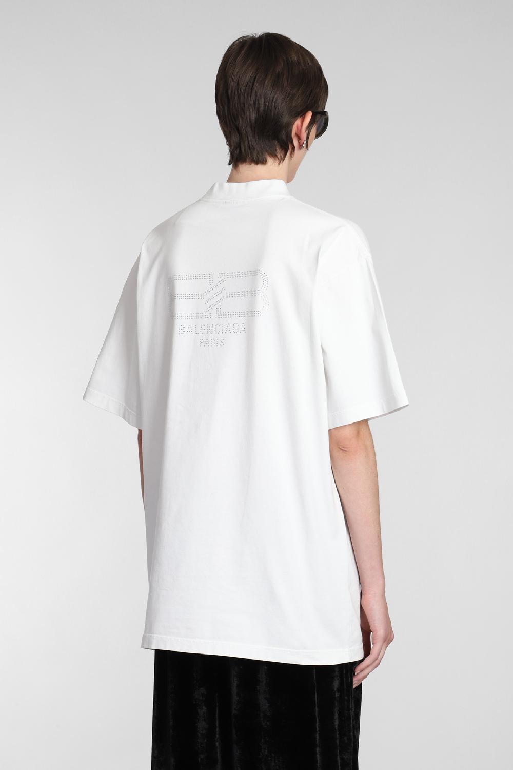 Deliberti Balenciaga T-shirt in cotone bianco cod. 381735 - Deliberti The Luxury Shopping Negozio online di fabbrica