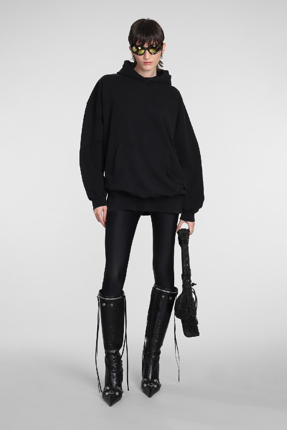 Deliberti Balenciaga Felpa in cotone nero cod. 381736 - Deliberti The Luxury Shopping Prezzo di fabbrica