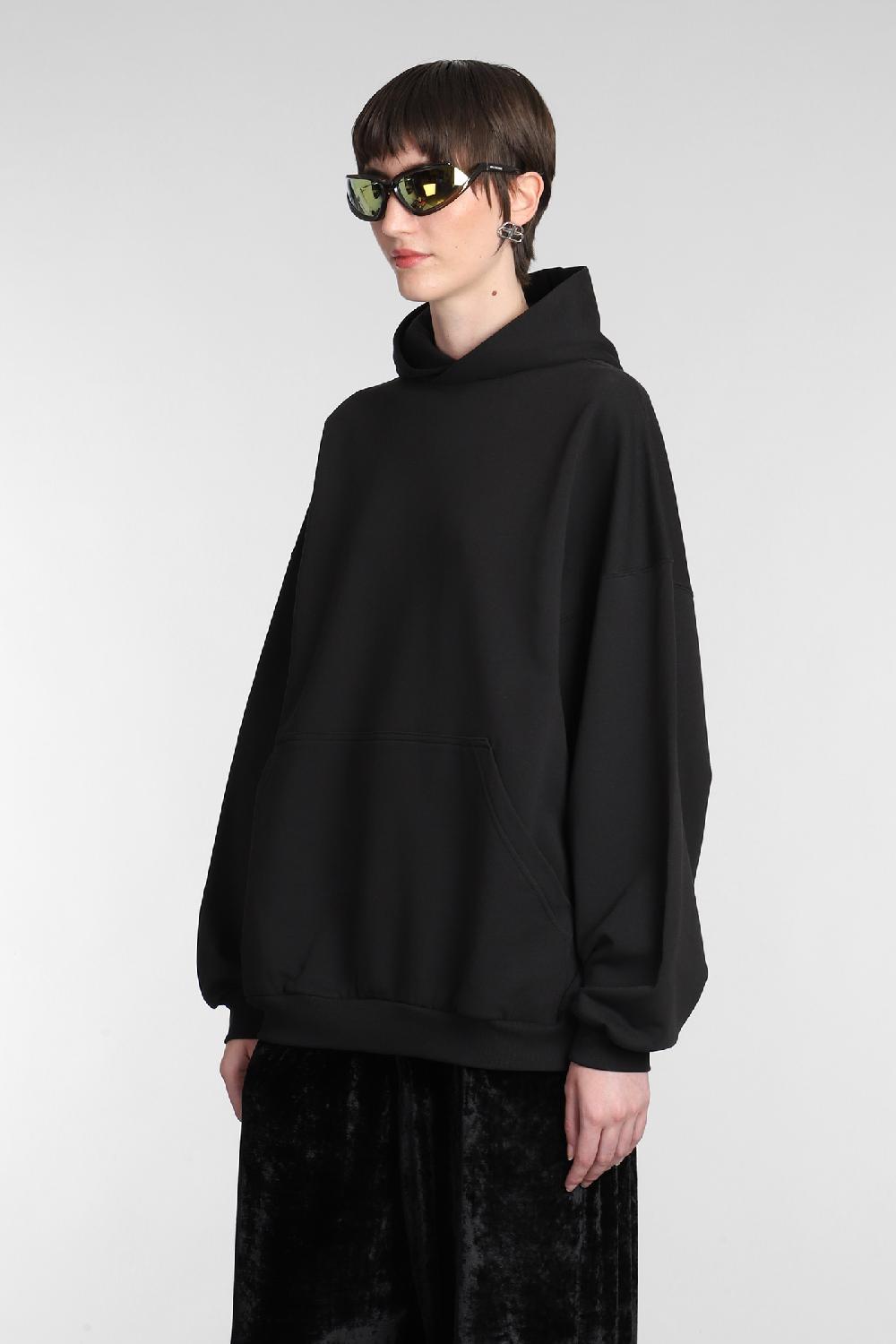 Deliberti Balenciaga Felpa in cotone nero cod. 381740 - Deliberti The Luxury Shopping Offerta speciale