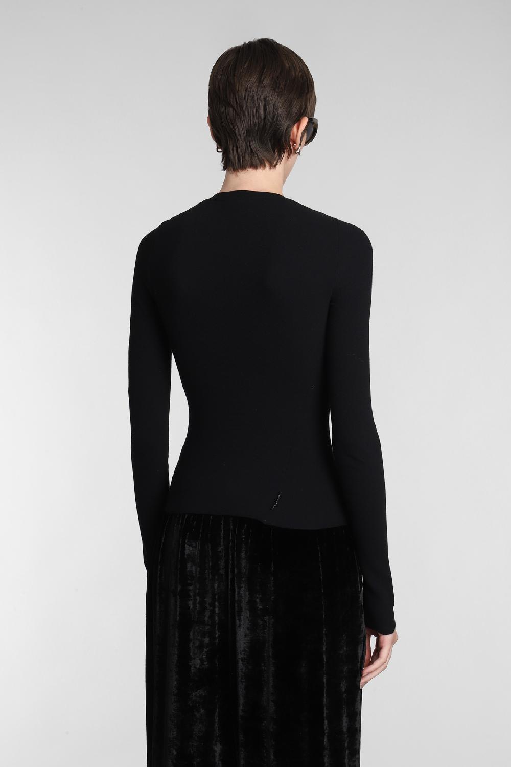 Deliberti Balenciaga Topwear in cotone nero cod. 381741 - Deliberti The Luxury Shopping Comprare a buon mercato