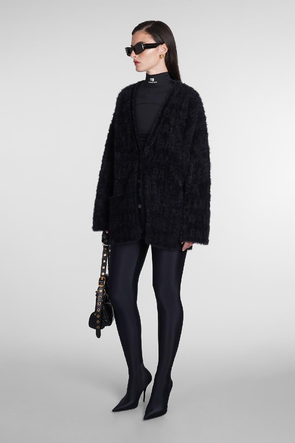 Deliberti Balenciaga Cardigan in lana nera cod. 386194 - Deliberti The Luxury Shopping Offerta esclusiva