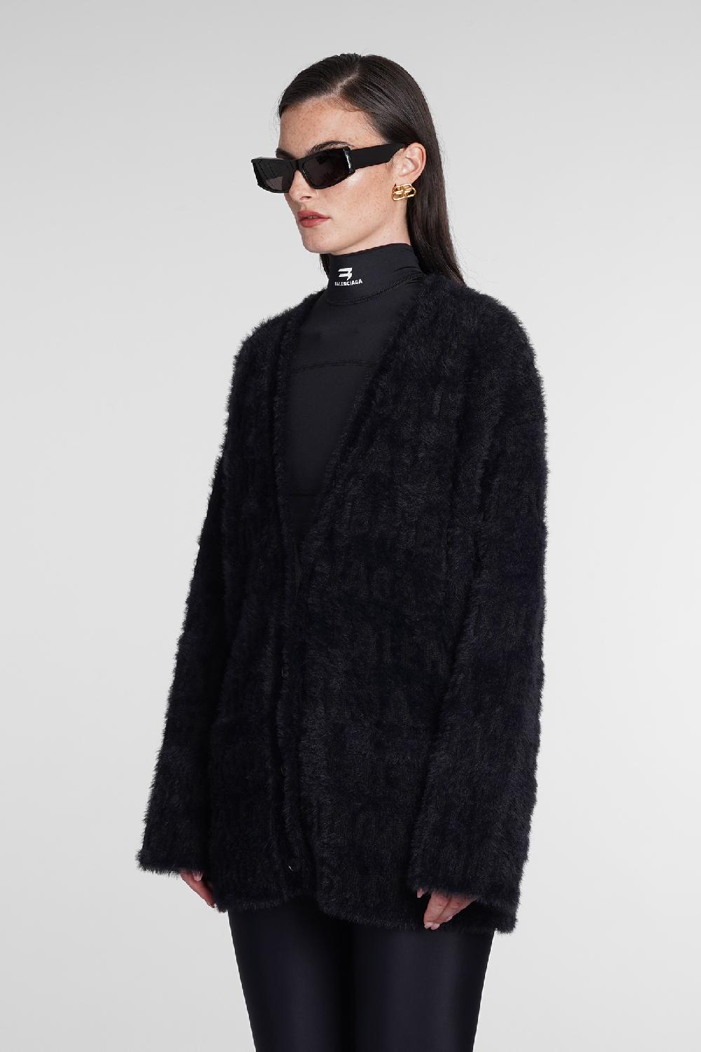 Deliberti Balenciaga Cardigan in lana nera cod. 386194 - Deliberti The Luxury Shopping Offerta esclusiva