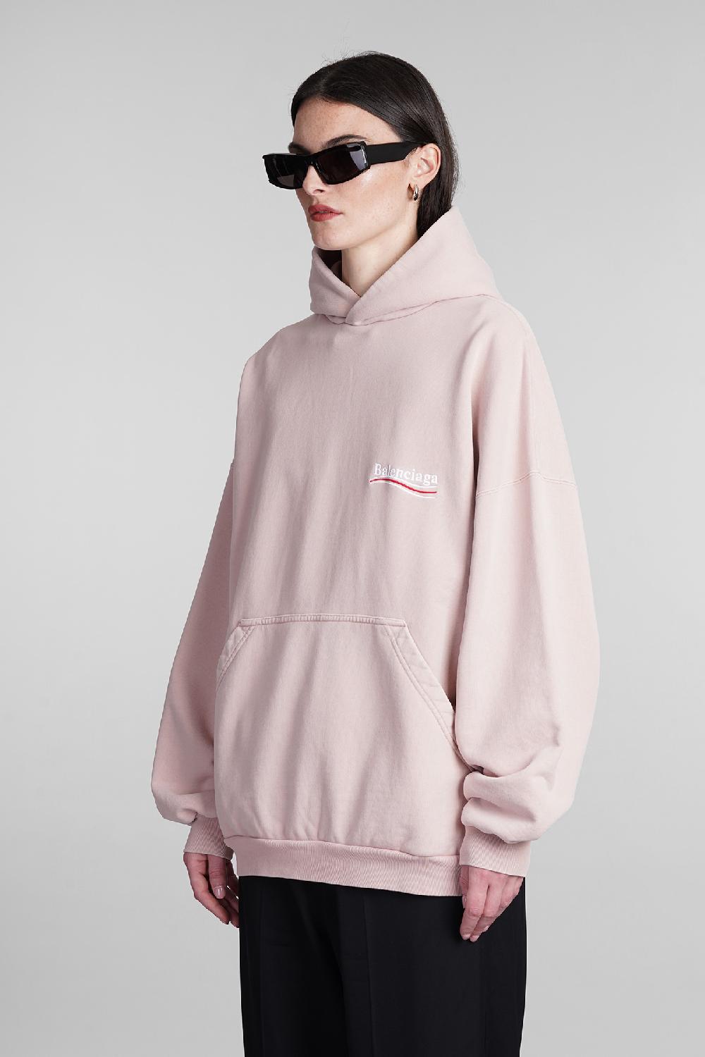 Deliberti Balenciaga Felpa in cotone rosa cod. 393399 - Deliberti The Luxury Shopping Cyber Monday