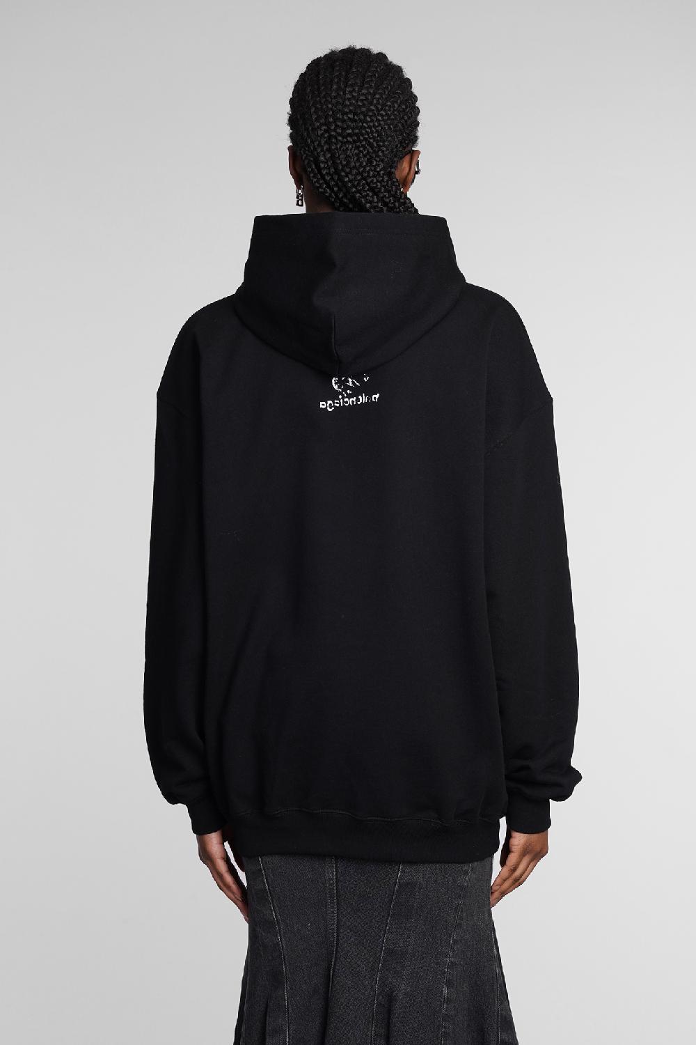 Deliberti Balenciaga Felpa in cotone nero cod. 362932 - Deliberti The Luxury Shopping Offerta natalizia