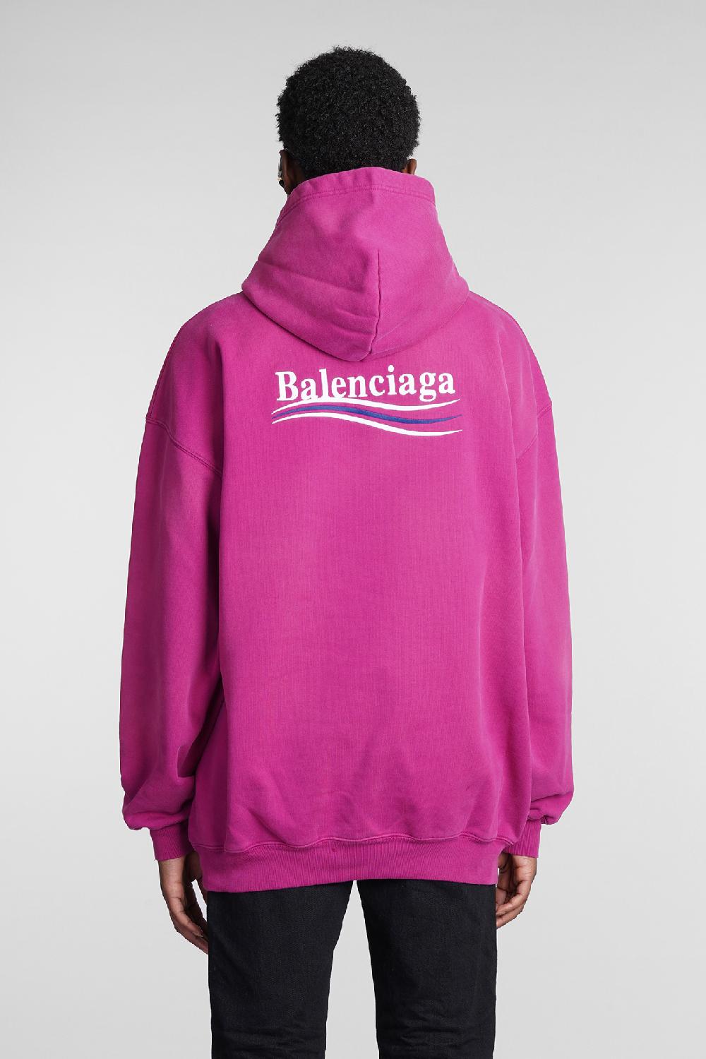 Deliberti Balenciaga Felpa in cotone rosa cod. 354291 - Deliberti The Luxury Shopping Offerta Pasqua