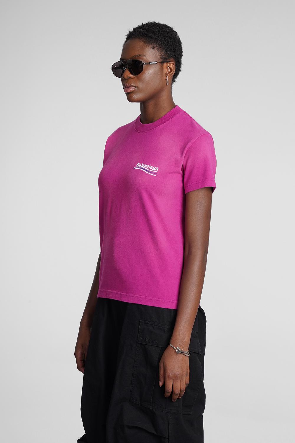 Deliberti Balenciaga T-shirt in cotone rosa cod. 354293 - Deliberti The Luxury Shopping Offerta Giorno del Papà