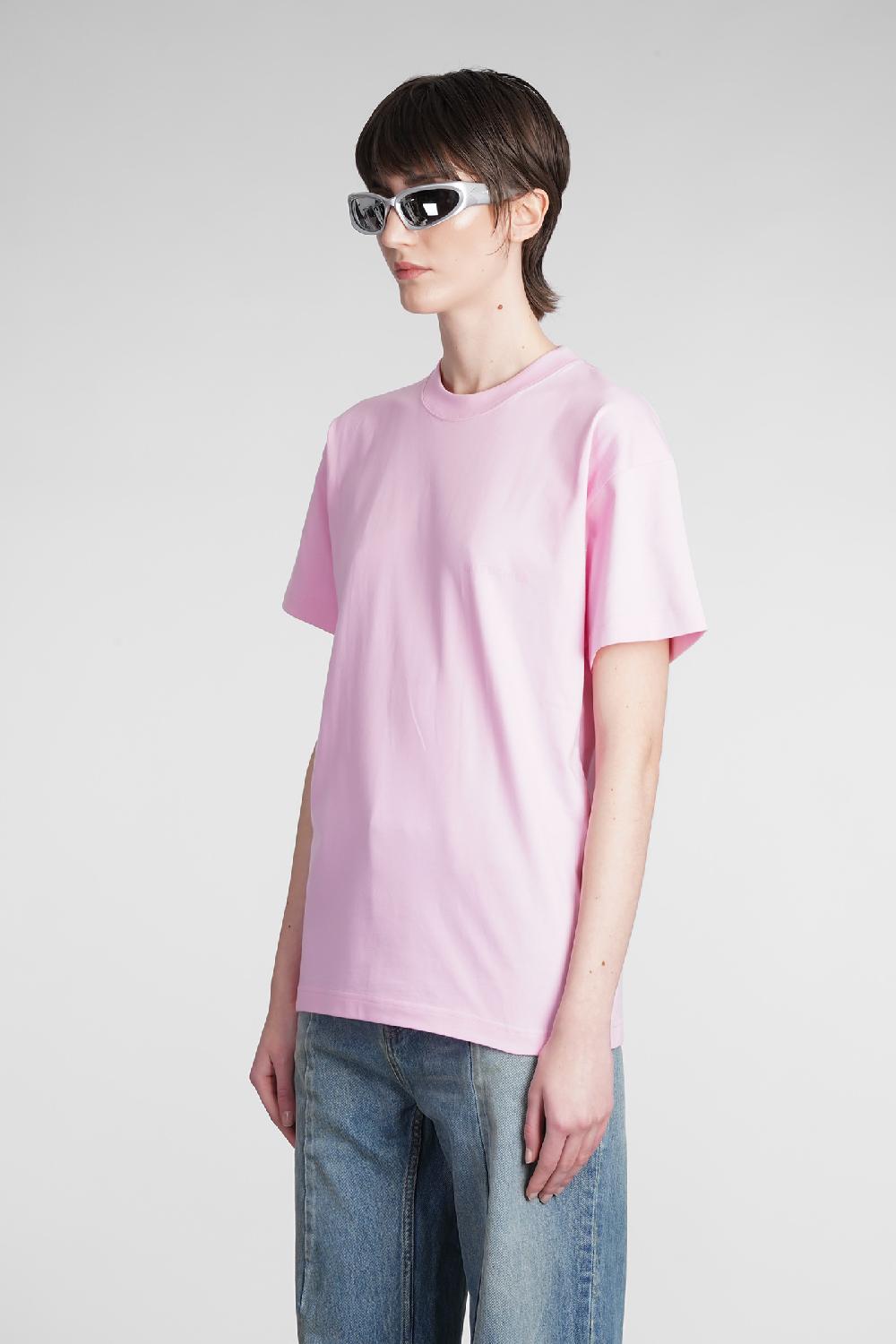 Deliberti Balenciaga T-shirt in cotone rosa cod. 375667 - Deliberti The Luxury Shopping Smaltimento dello stoccaggio