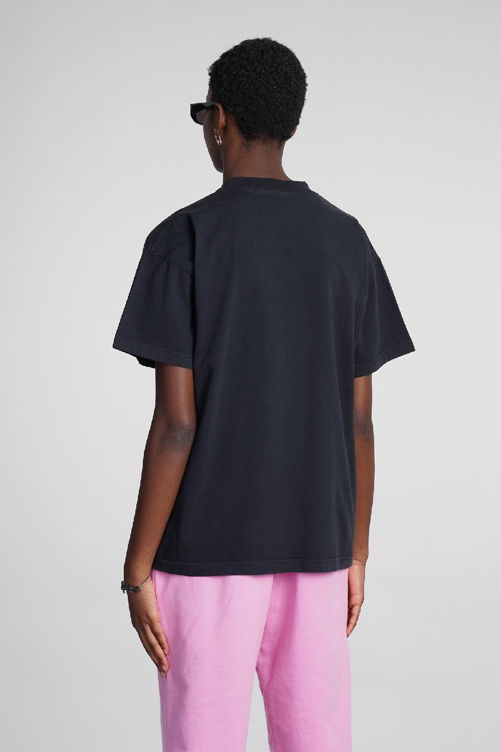 Deliberti Balenciaga T-shirt in cotone nero cod. 354305 - Deliberti The Luxury Shopping Vendita calda