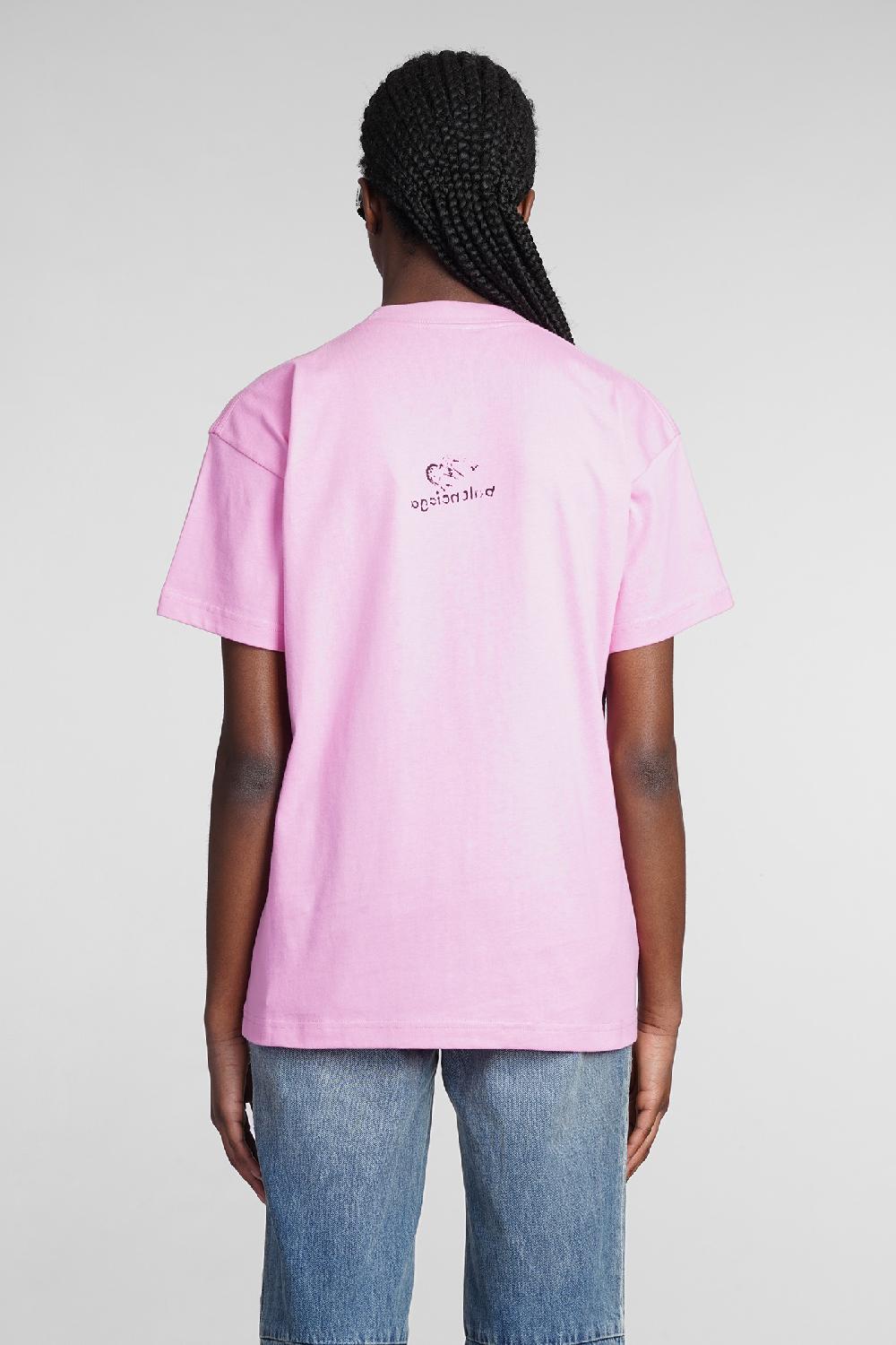 Deliberti Balenciaga T-shirt in cotone rosa cod. 362935 - Deliberti The Luxury Shopping Offerta migliore