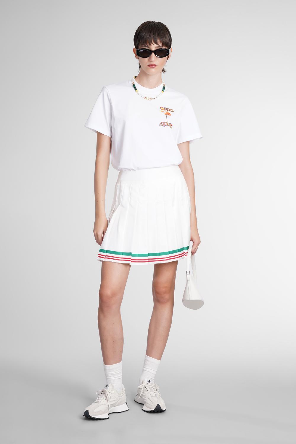 Deliberti Casablanca T-shirt in cotone bianco cod. 387112 - Deliberti The Luxury Shopping Liquidazione
