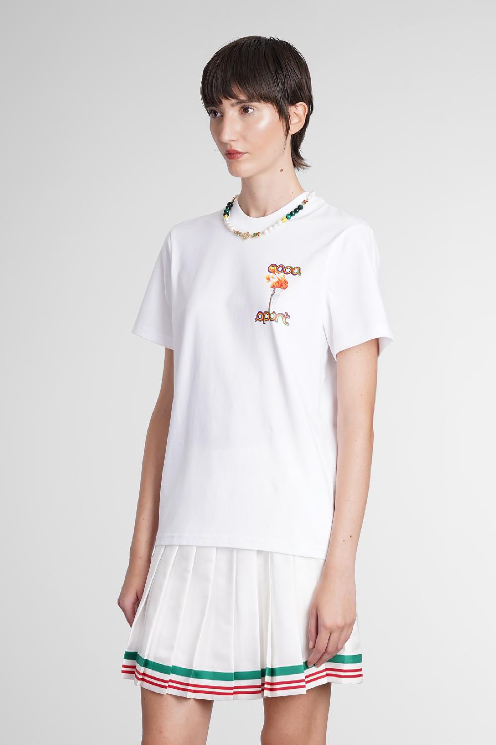 Deliberti Casablanca T-shirt in cotone bianco cod. 387112 - Deliberti The Luxury Shopping Liquidazione