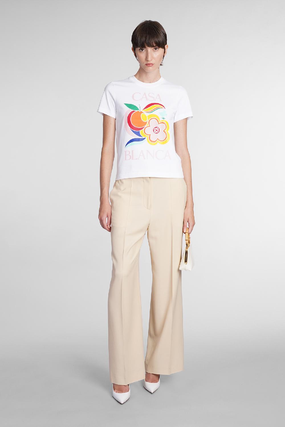 Deliberti Casablanca T-shirt in cotone bianco cod. 384569 - Deliberti The Luxury Shopping Offerte giornaliere