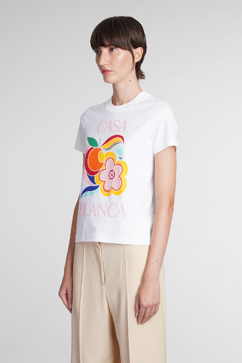 Deliberti Casablanca T-shirt in cotone bianco cod. 384569 - Deliberti The Luxury Shopping Offerte giornaliere