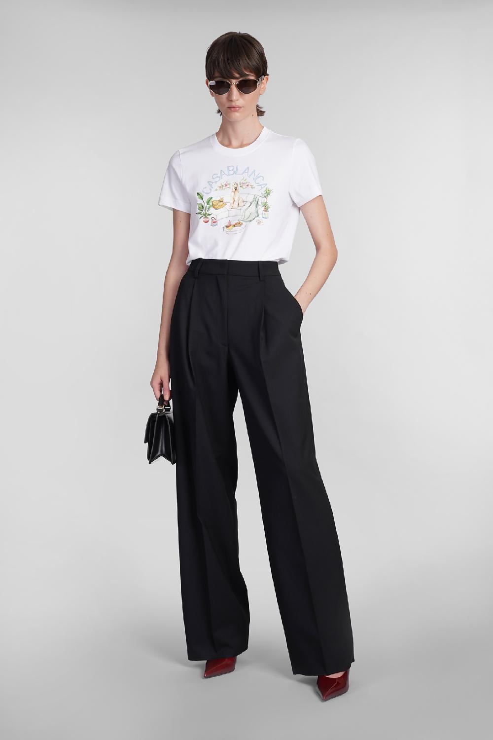 Deliberti Casablanca T-shirt in cotone bianco cod. 402439 - Deliberti The Luxury Shopping Super Saving Price