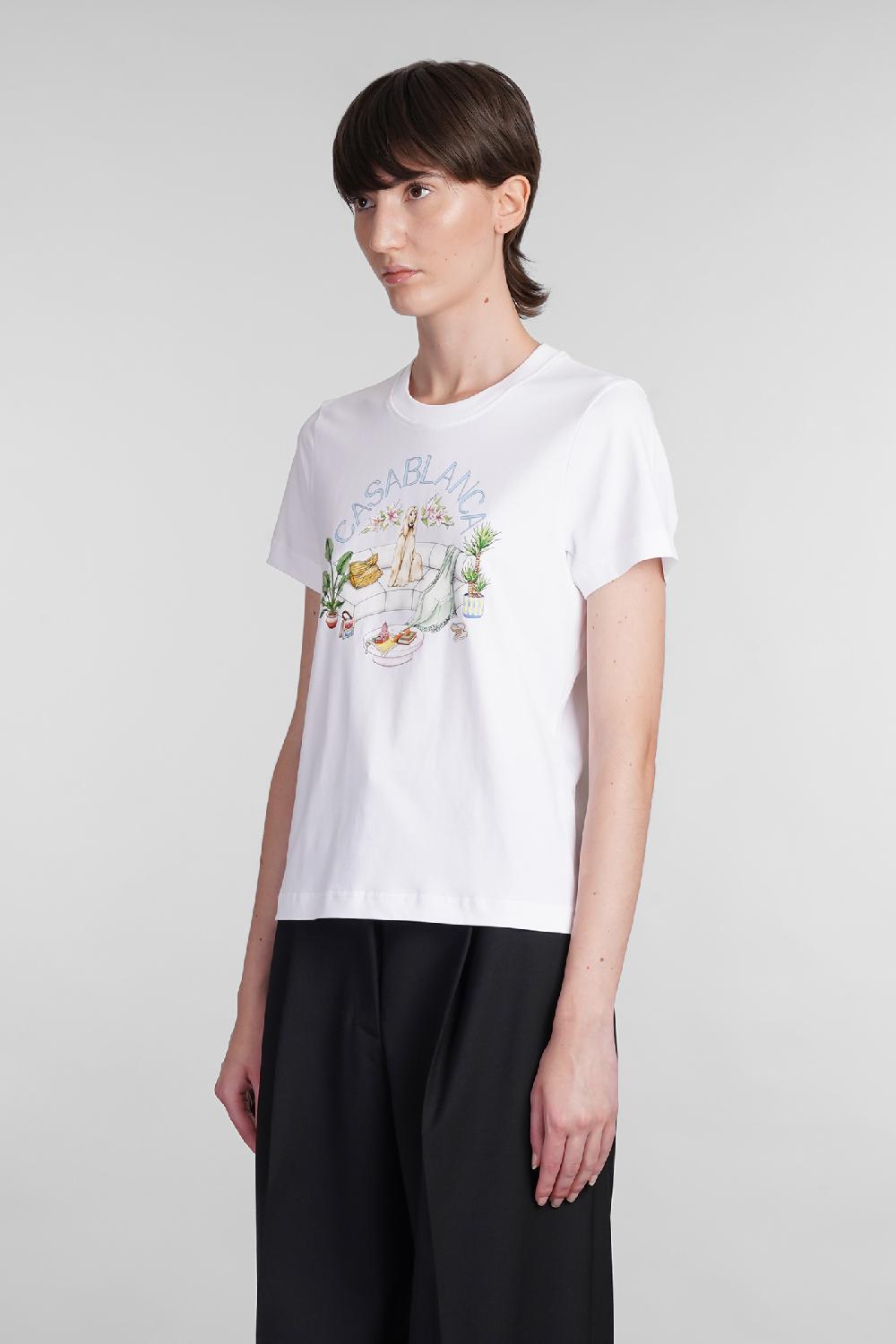 Deliberti Casablanca T-shirt in cotone bianco cod. 402439 - Deliberti The Luxury Shopping Super Saving Price