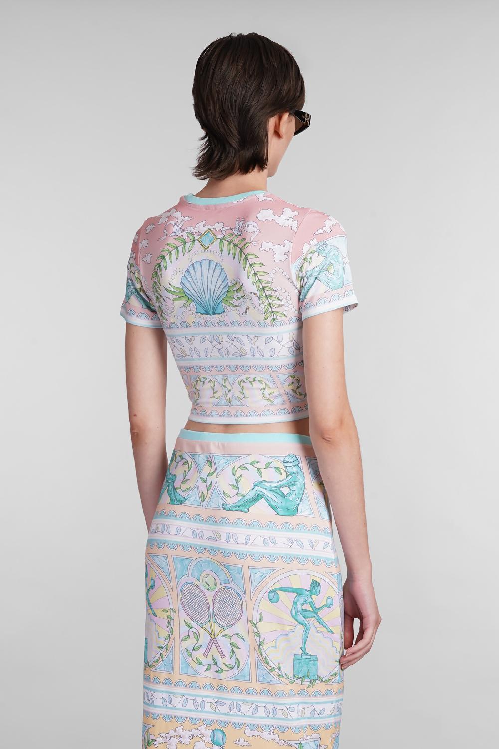 Deliberti Casablanca T-shirt in viscosa multicolor cod. 402440 - Deliberti The Luxury Shopping Offerta settimanale