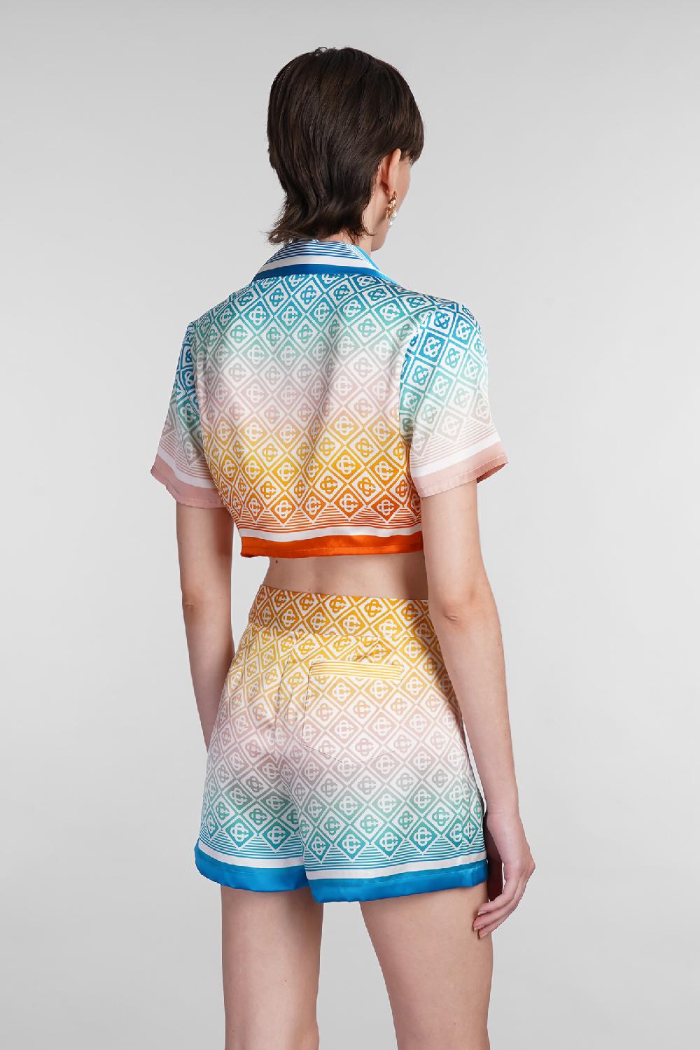 Deliberti Casablanca Camicia in seta multicolor cod. 402443 - Deliberti The Luxury Shopping Ultimi tre giorni