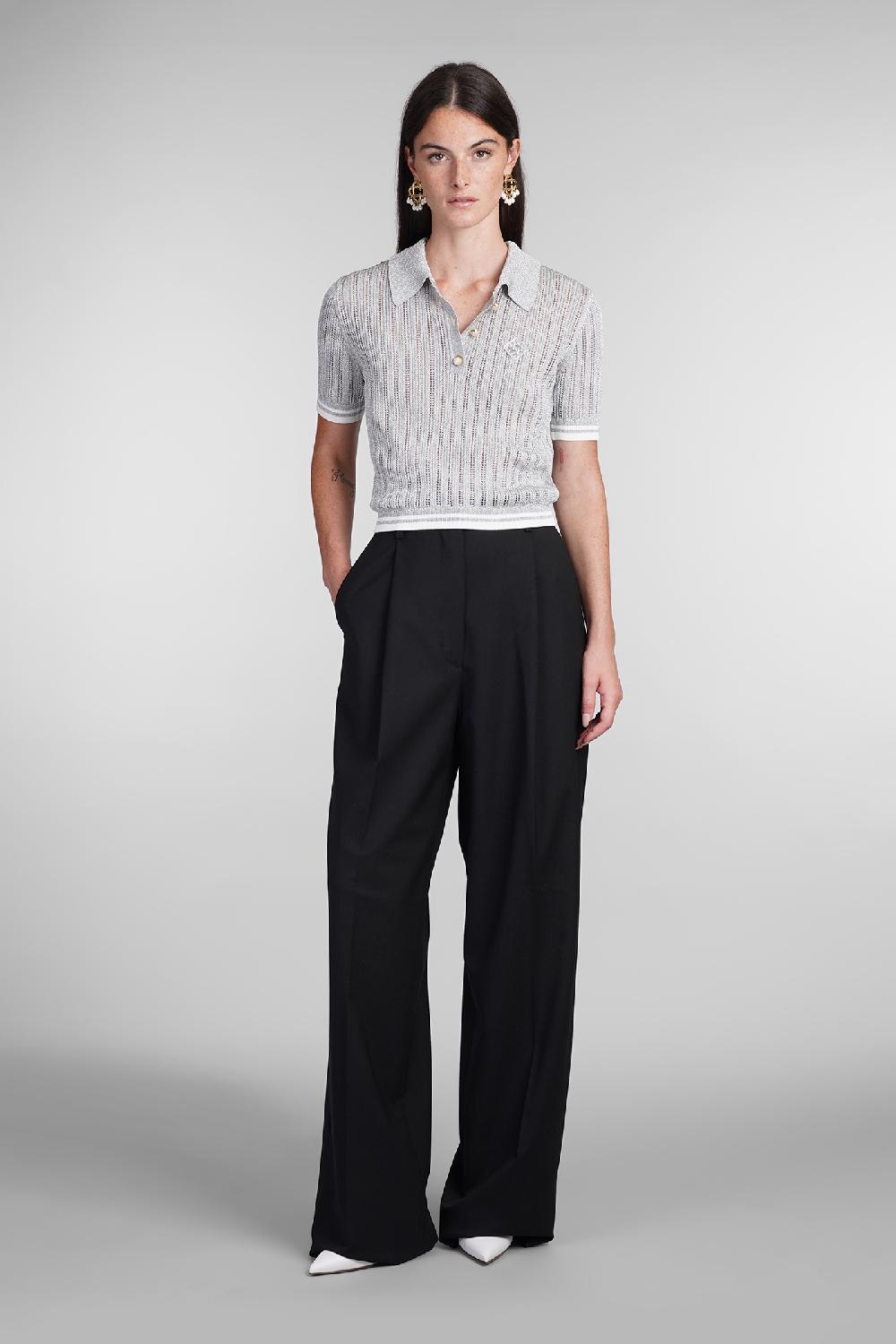 Deliberti Casablanca Polo in viscosa grigia cod. 404113 - Deliberti The Luxury Shopping Ultimo giorno