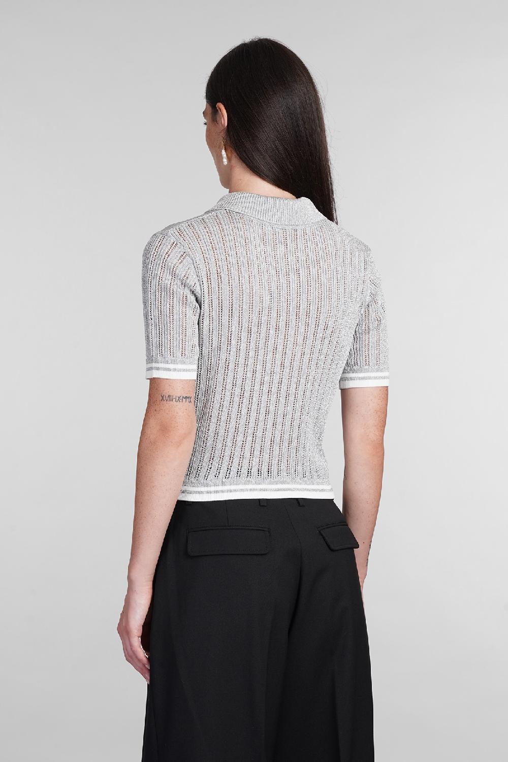 Deliberti Casablanca Polo in viscosa grigia cod. 404113 - Deliberti The Luxury Shopping Ultimo giorno