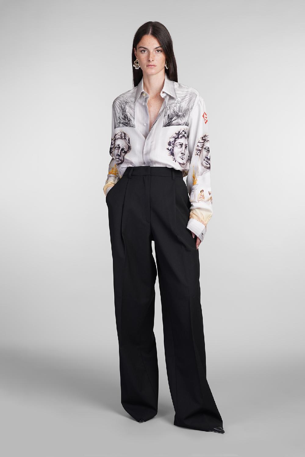 Deliberti Casablanca Camicia in seta grigia cod. 404996 - Deliberti The Luxury Shopping Fino al 50% di sconto