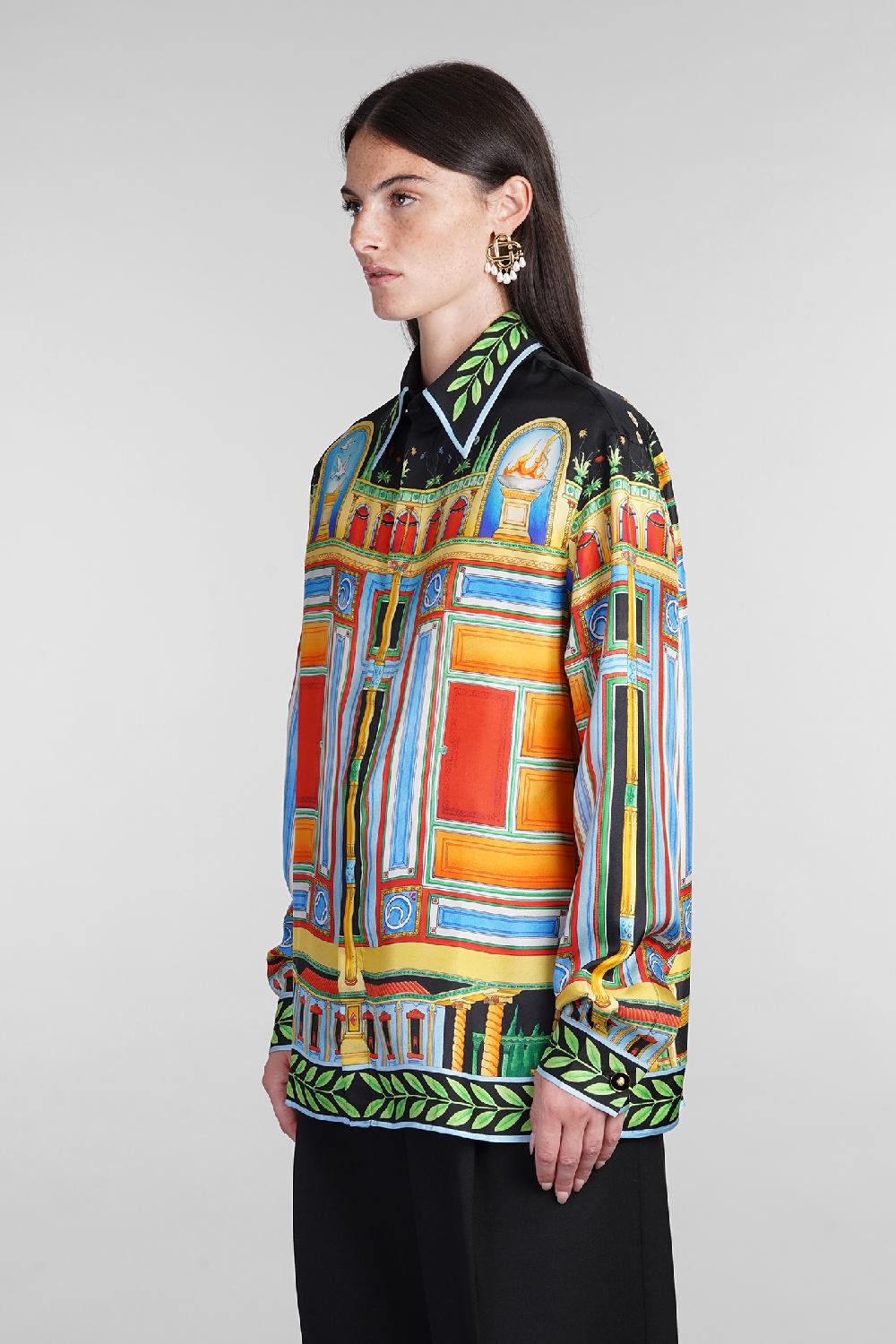 Deliberti Casablanca Camicia in seta multicolor cod. 404997 - Deliberti The Luxury Shopping Fino al 60% di sconto