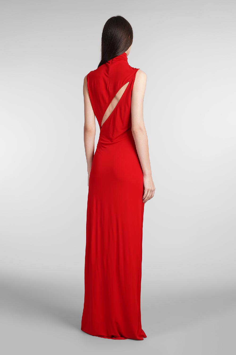 Deliberti Casablanca Abito in viscosa rossa cod. 409062 - Deliberti The Luxury Shopping Fino al 65% di sconto