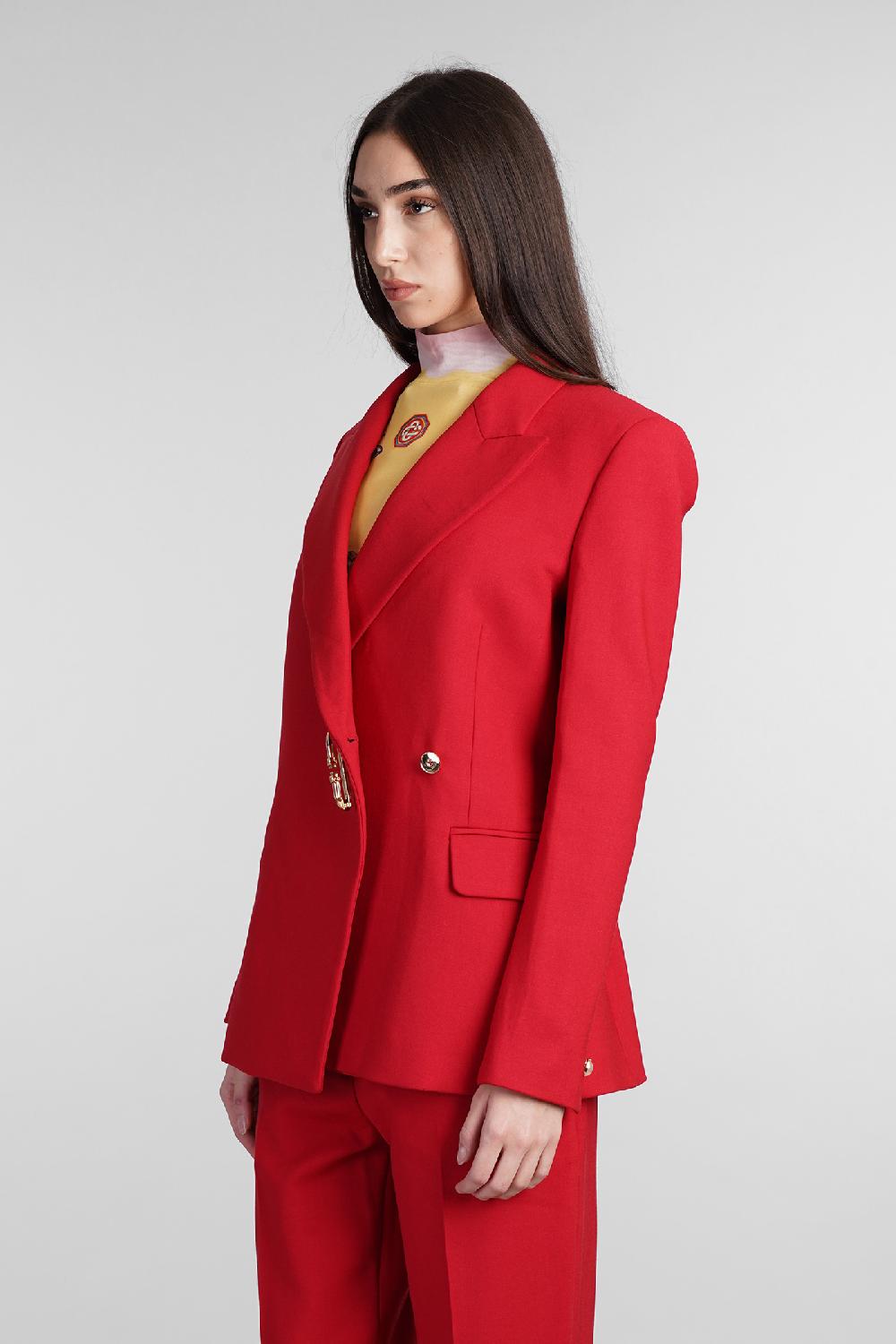 Deliberti Casablanca Blazer in lana rossa cod. 409063 - Deliberti The Luxury Shopping Offerta speciale della fabbrica