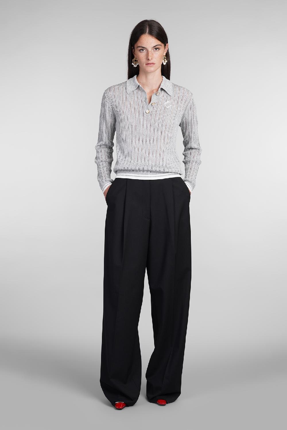 Deliberti Casablanca Polo in viscosa grigia cod. 405000 - Deliberti The Luxury Shopping Discount Store per i nuovi prodotti