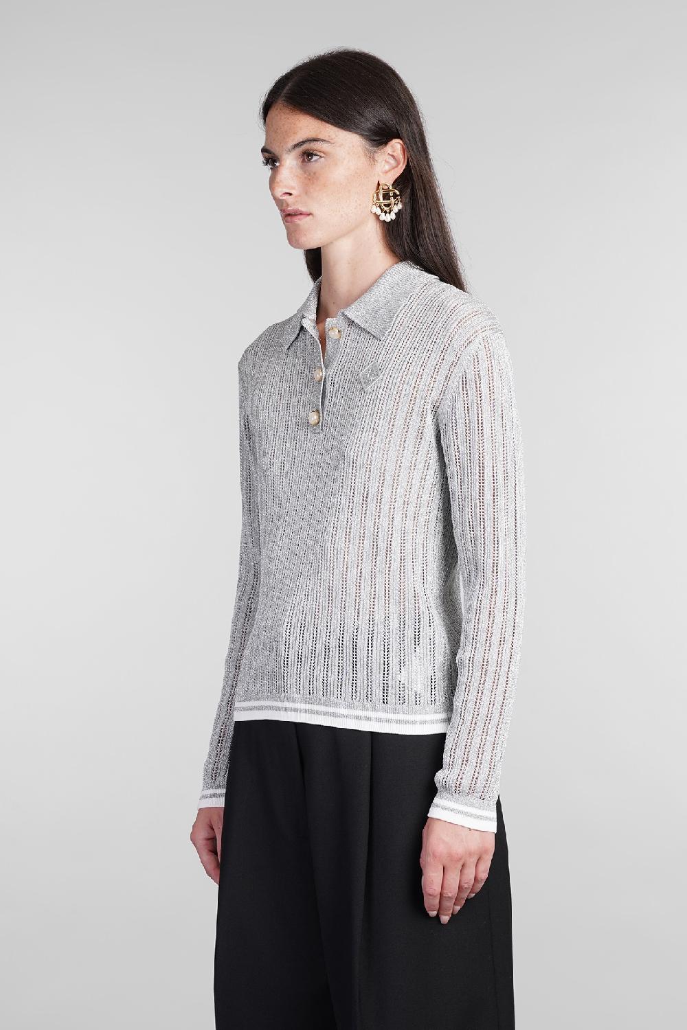 Deliberti Casablanca Polo in viscosa grigia cod. 405000 - Deliberti The Luxury Shopping Discount Store per i nuovi prodotti