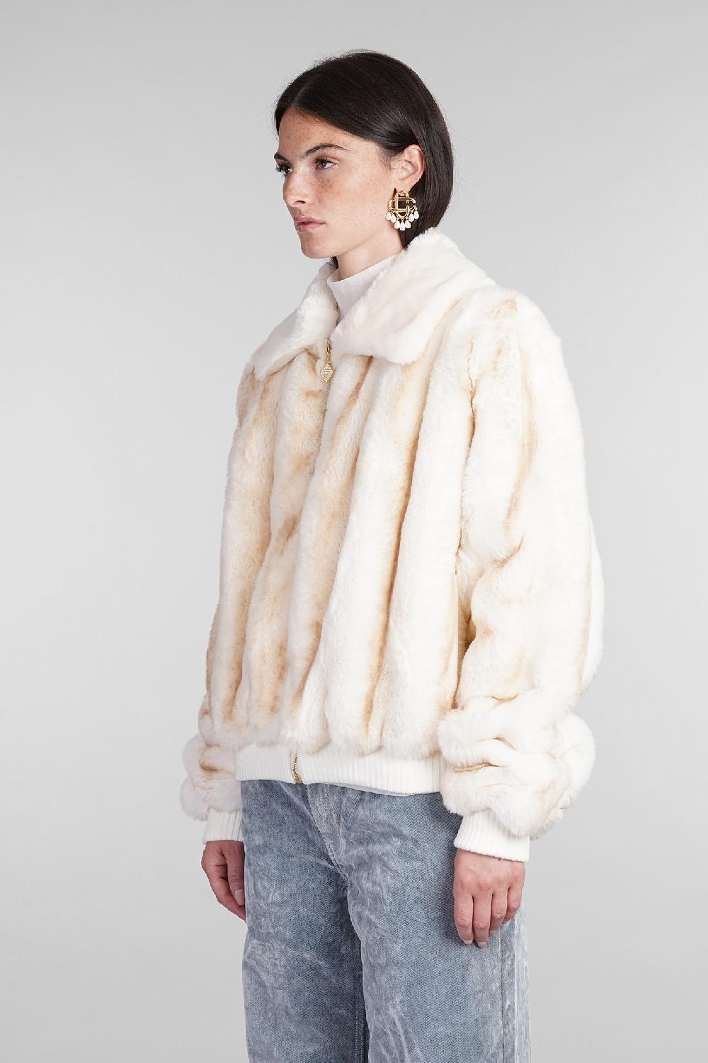 Deliberti Casablanca Pelliccia in poliestere beige cod. 405001 - Deliberti The Luxury Shopping Super sconto