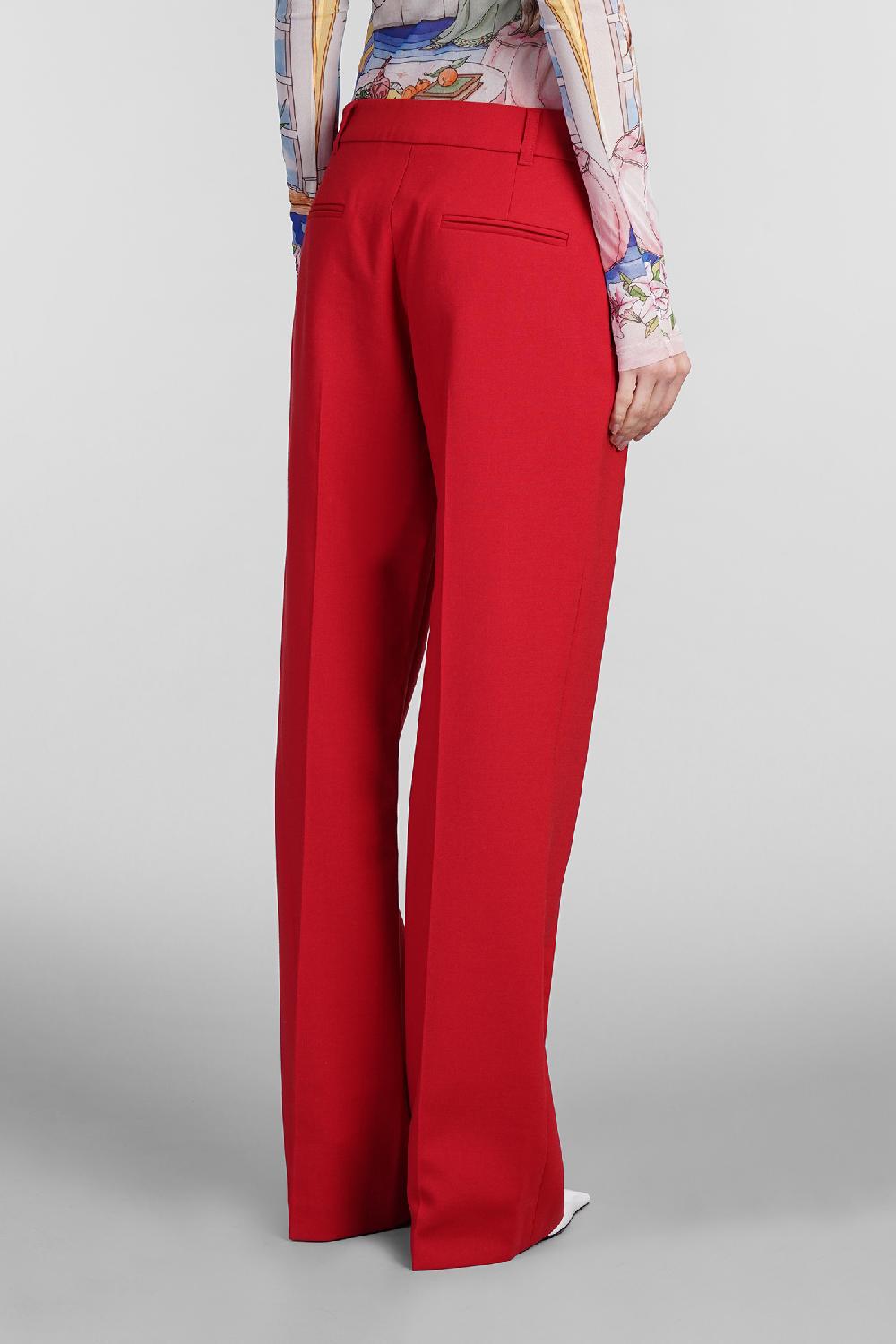Deliberti Casablanca Pantalone in lana rossa cod. 409066 - Deliberti The Luxury Shopping Enormi sconti