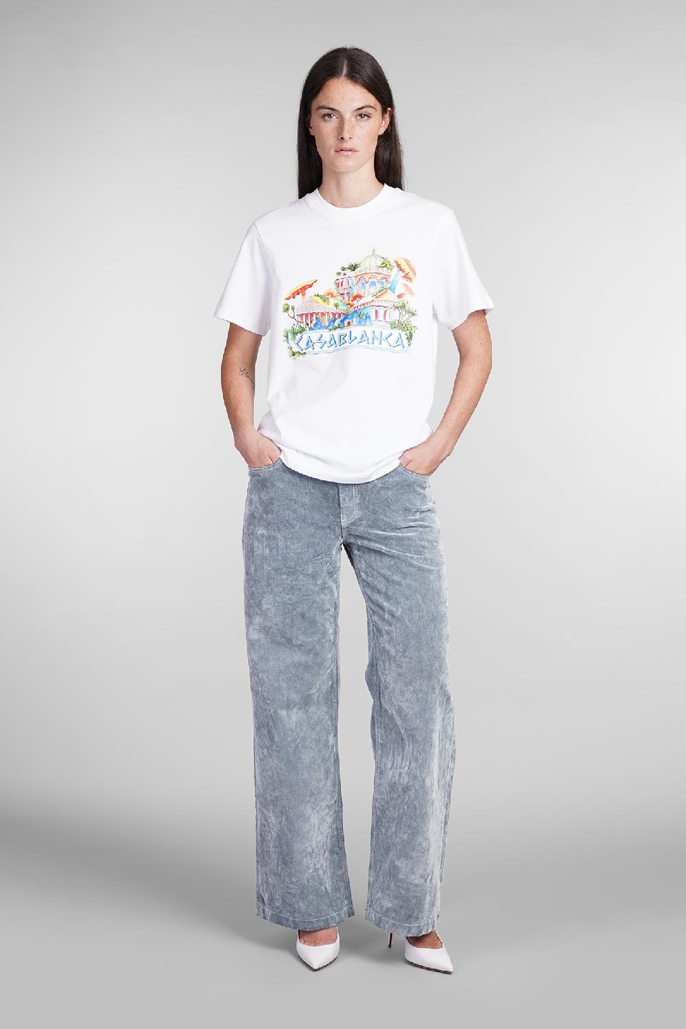 Deliberti Casablanca T-shirt in cotone bianco cod. 403114 - Deliberti The Luxury Shopping 50% di sconto con spedizione gratuita
