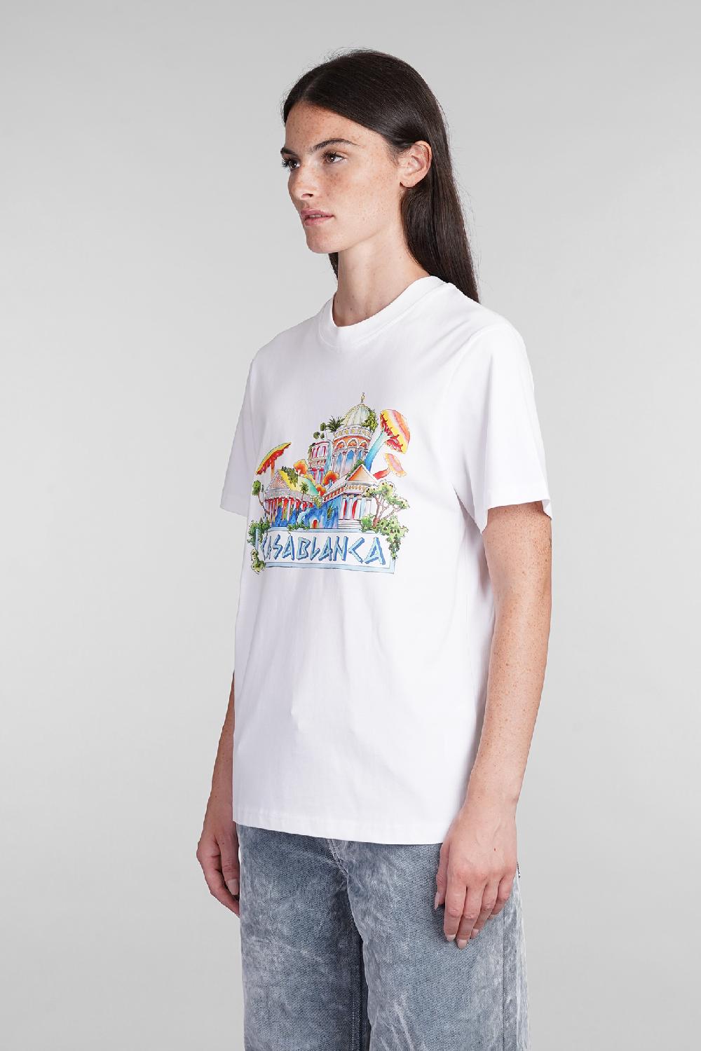 Deliberti Casablanca T-shirt in cotone bianco cod. 403114 - Deliberti The Luxury Shopping 50% di sconto con spedizione gratuita