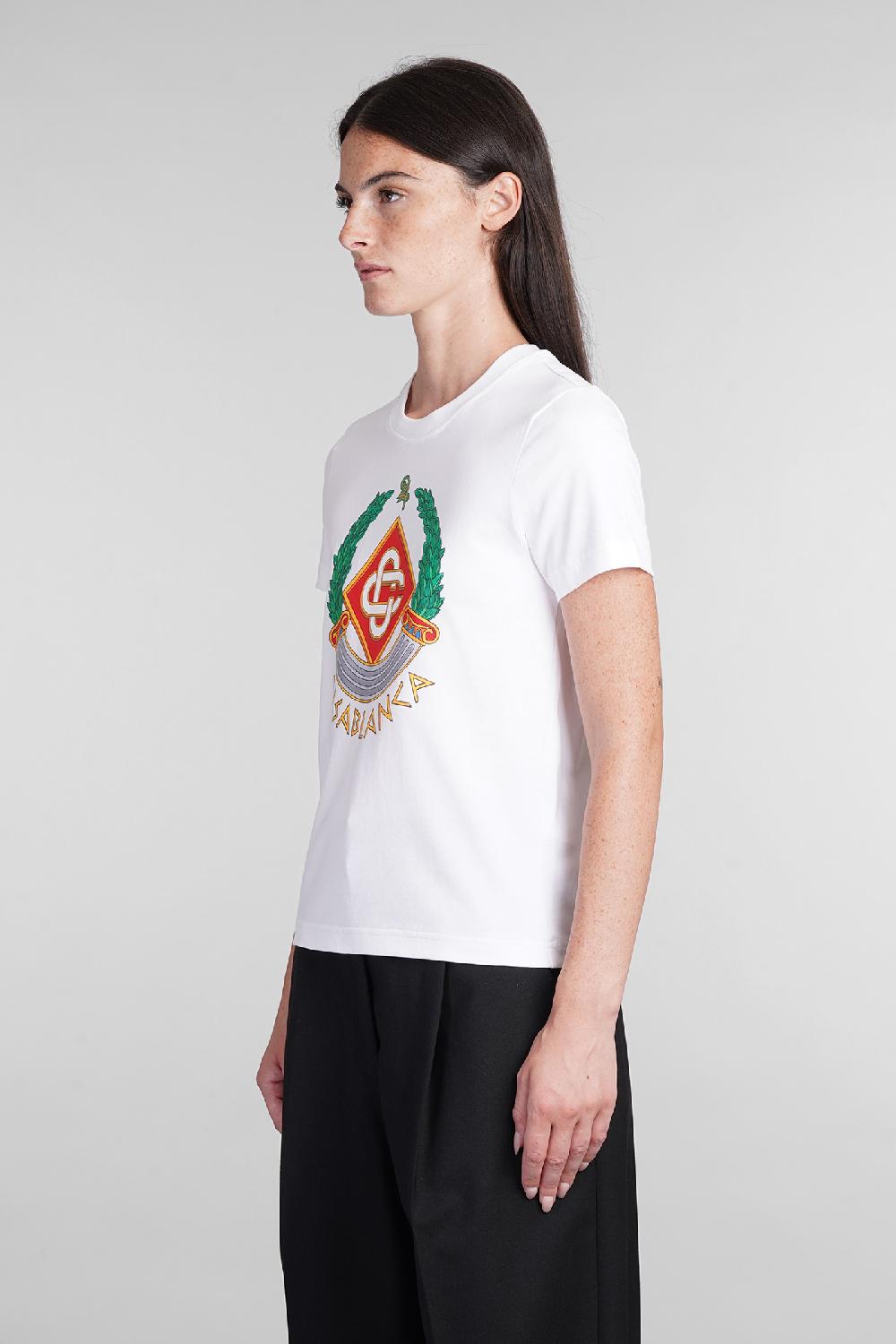 Deliberti Casablanca T-shirt in cotone bianco cod. 403117 - Deliberti The Luxury Shopping Limitato a 3 giorni