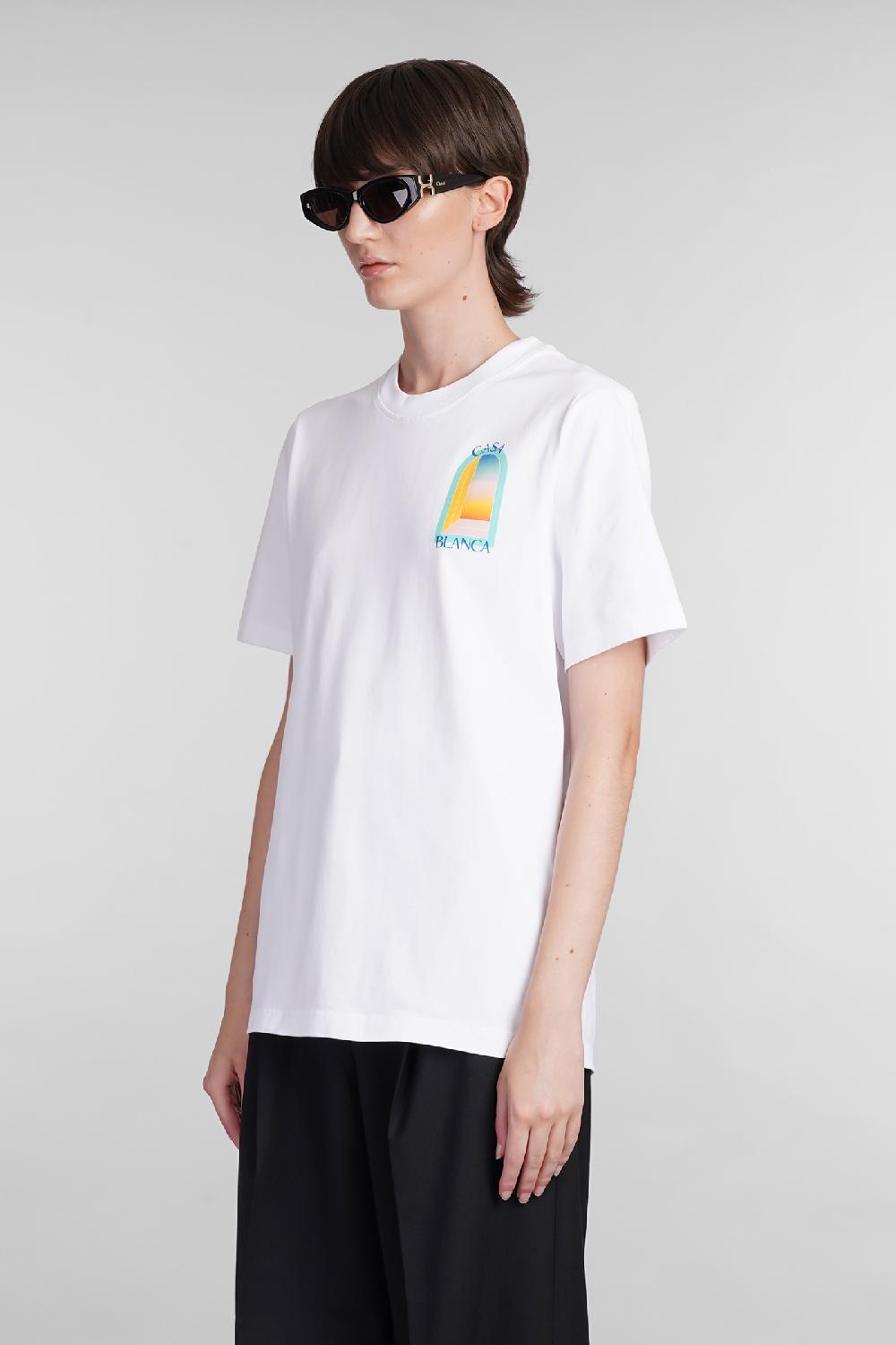 Deliberti Casablanca T-shirt in cotone bianco cod. 402434 - Deliberti The Luxury Shopping Esporta salva