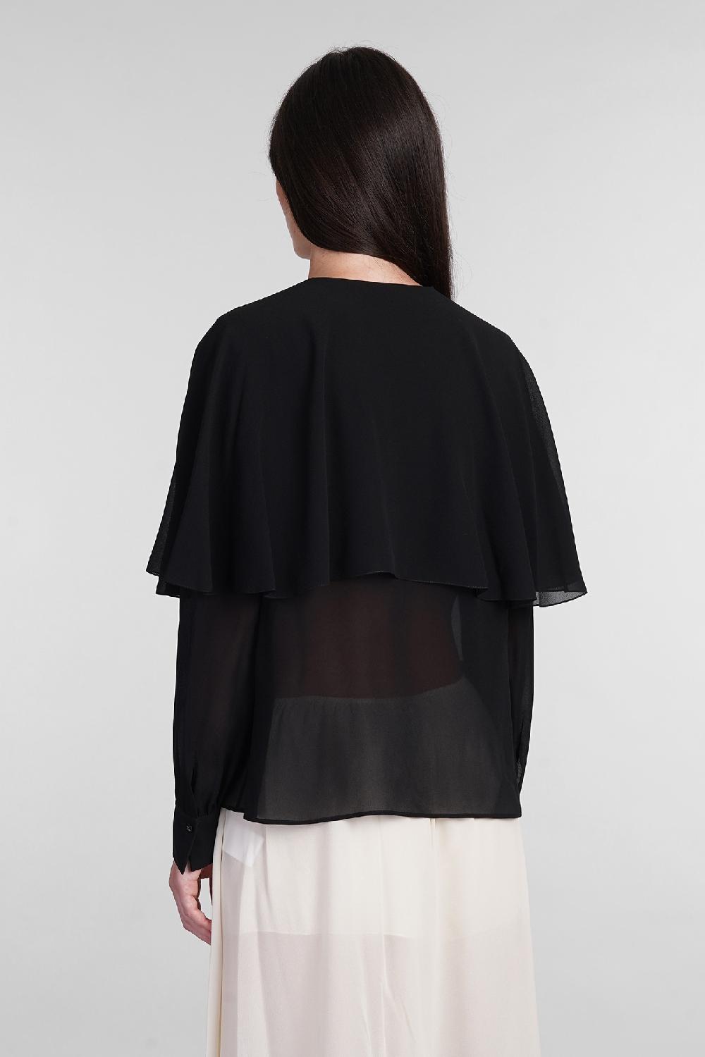 Deliberti Chloé Blusa in seta nera cod. 404203 - Deliberti The Luxury Shopping 2025