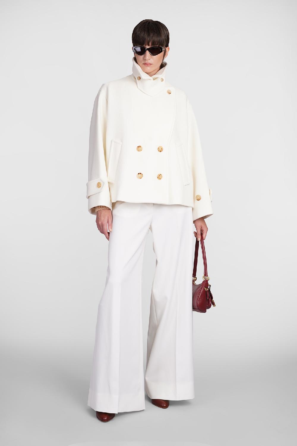 Deliberti Chloé Cappotto in lana beige cod. 406243 - Deliberti The Luxury Shopping Pezzi Unici