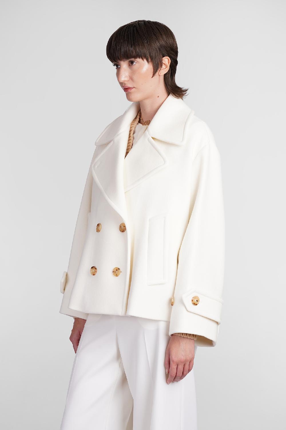 Deliberti Chloé Cappotto in lana beige cod. 406243 - Deliberti The Luxury Shopping Pezzi Unici