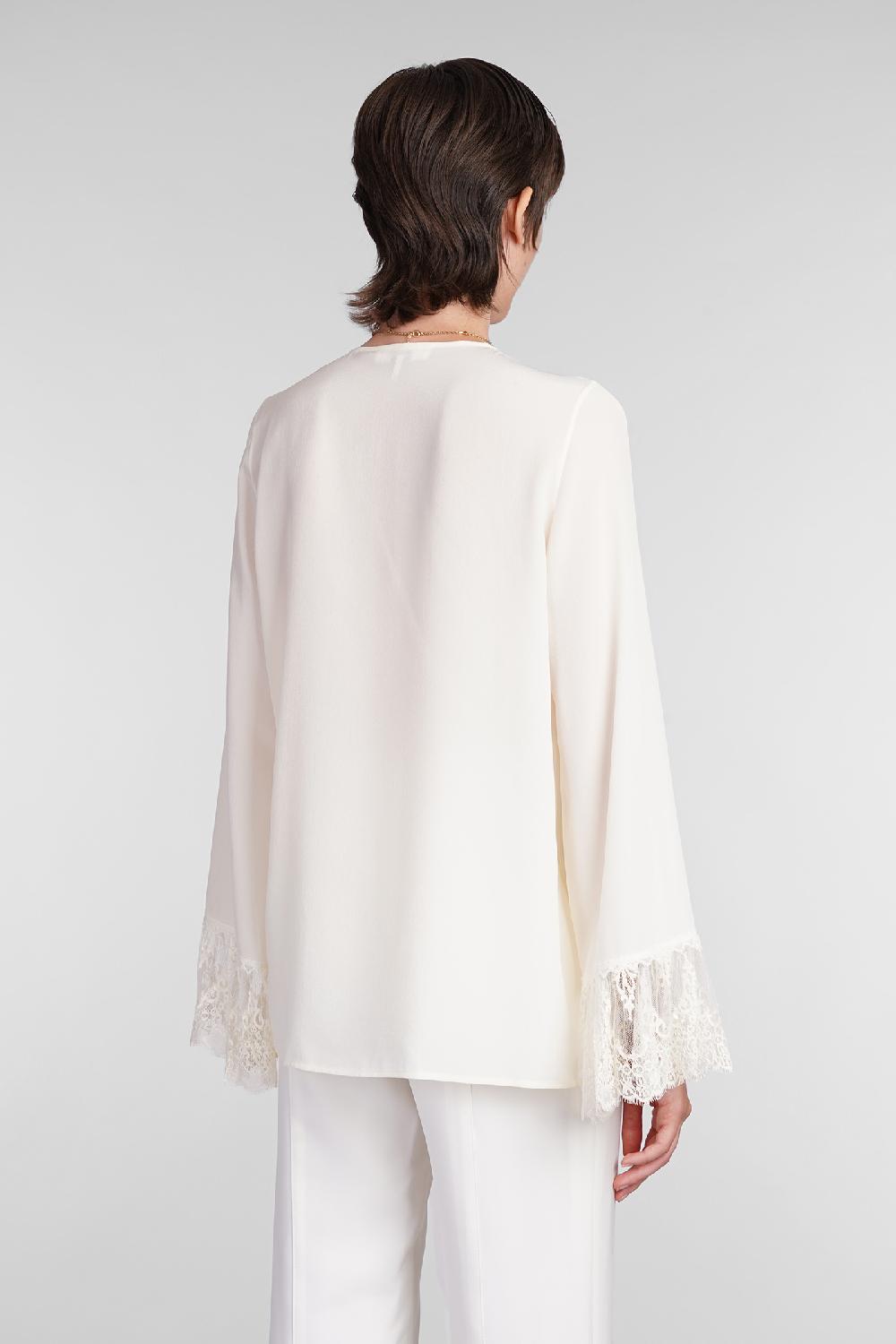 Deliberti Chloé Blusa in seta beige cod. 406246 - Deliberti The Luxury Shopping Acquista Ora