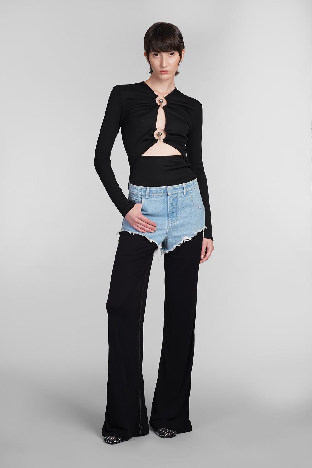 Deliberti Christopher Esber Topwear in poliestere nero cod. 402360 - Deliberti The Luxury Shopping Prezzo di fabbrica