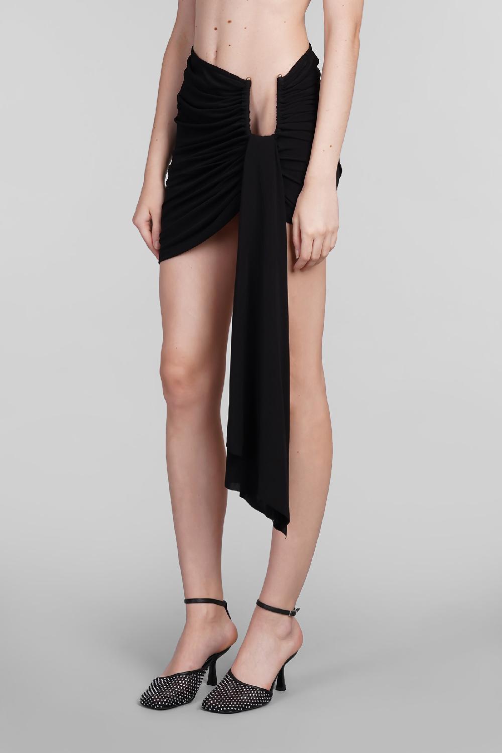 Deliberti Christopher Esber Gonna in viscosa nera cod. 402362 - Deliberti The Luxury Shopping Comprare a buon mercato