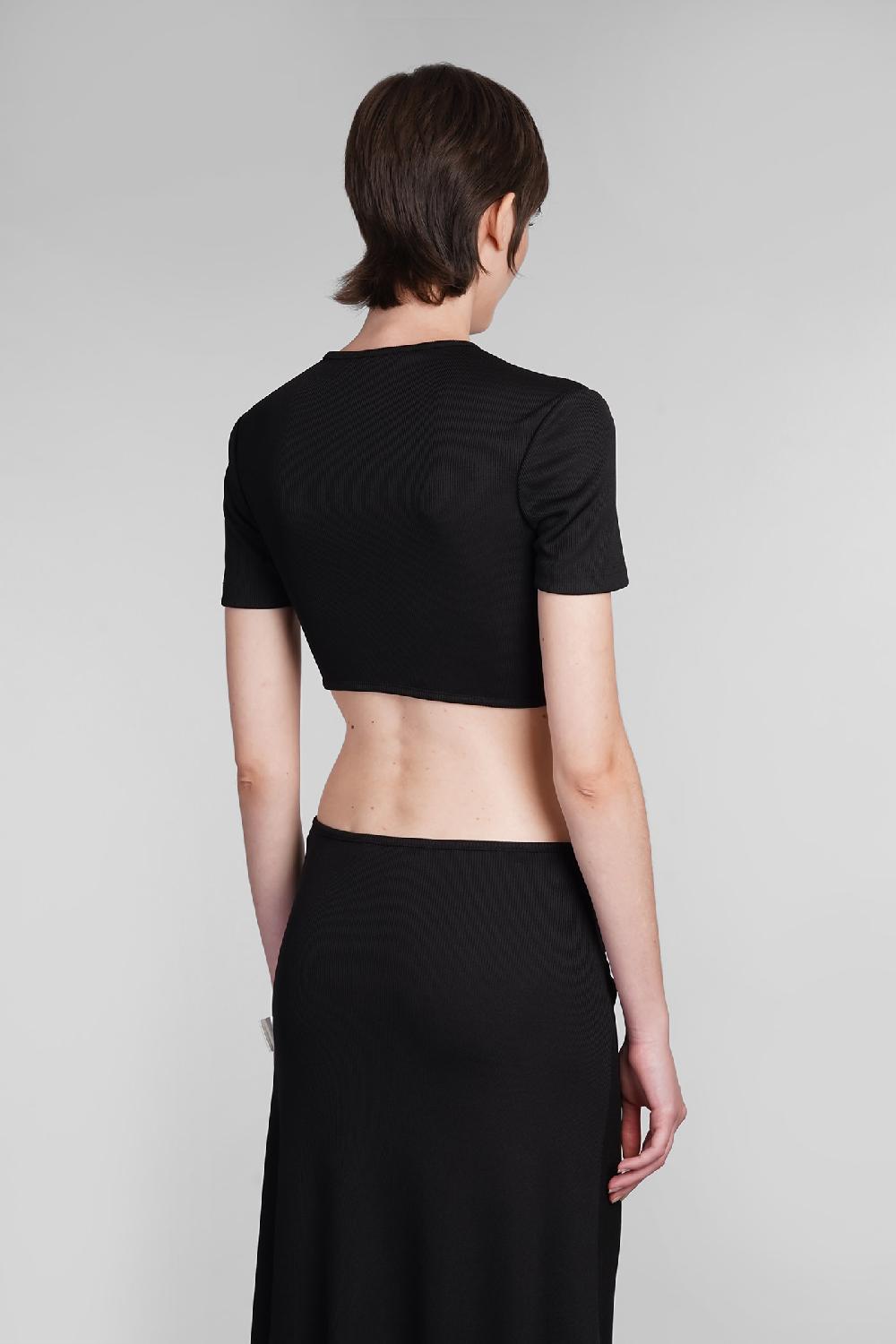 Deliberti Christopher Esber T-shirt in poliestere nero cod. 402370 - Deliberti The Luxury Shopping Offerta esclusiva